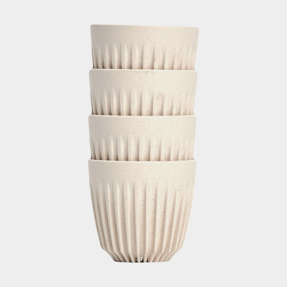 Huskee Cup 3 OZ Espresso Set White